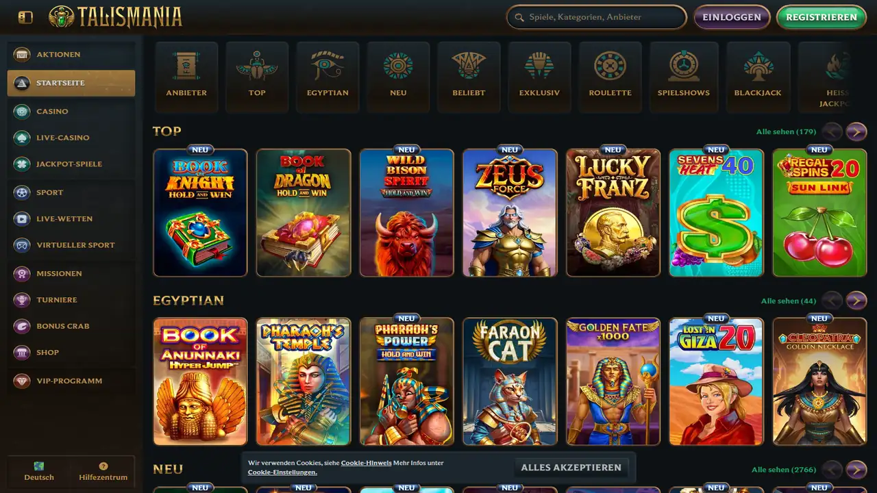 Talismania – Startseite Talismania Startseite