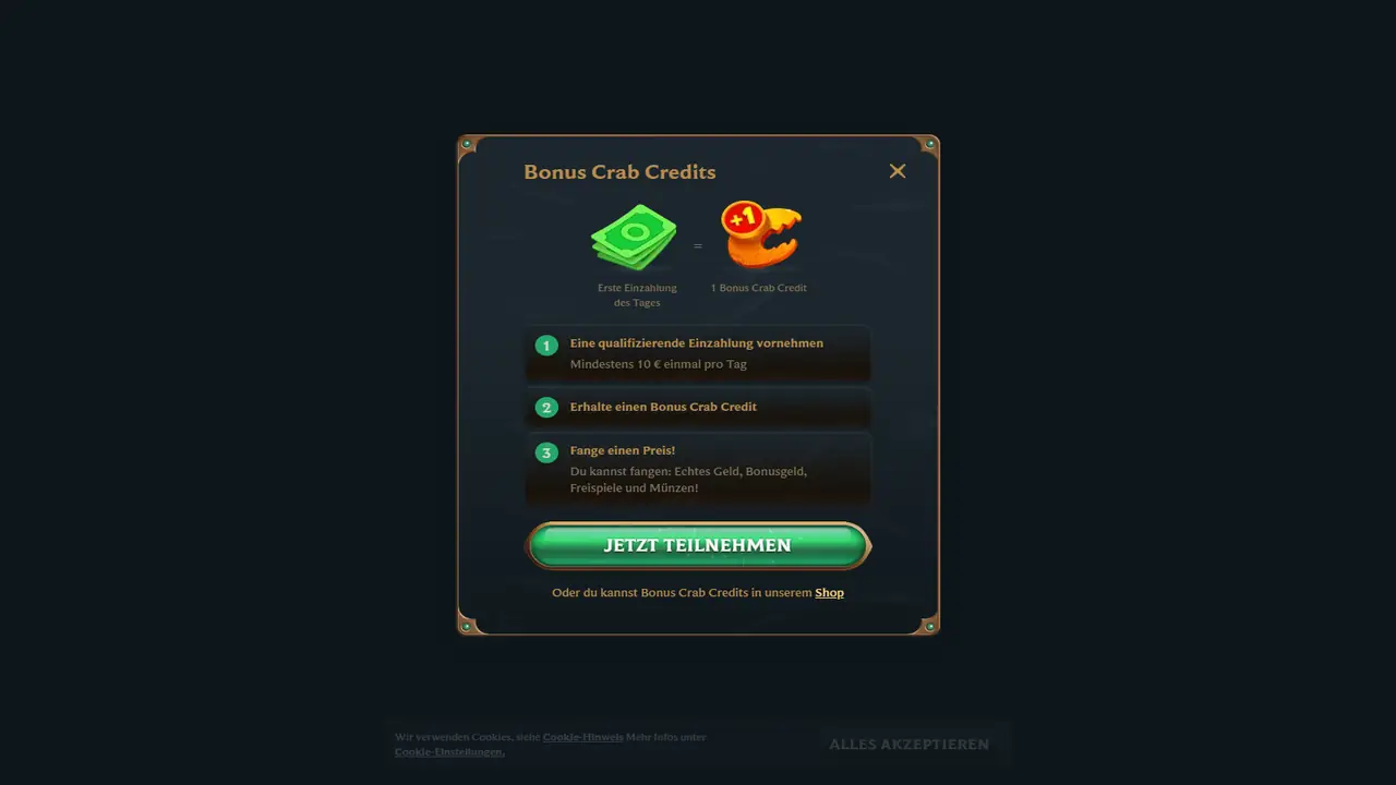 Talismania Bonus-Crab – Screenshot